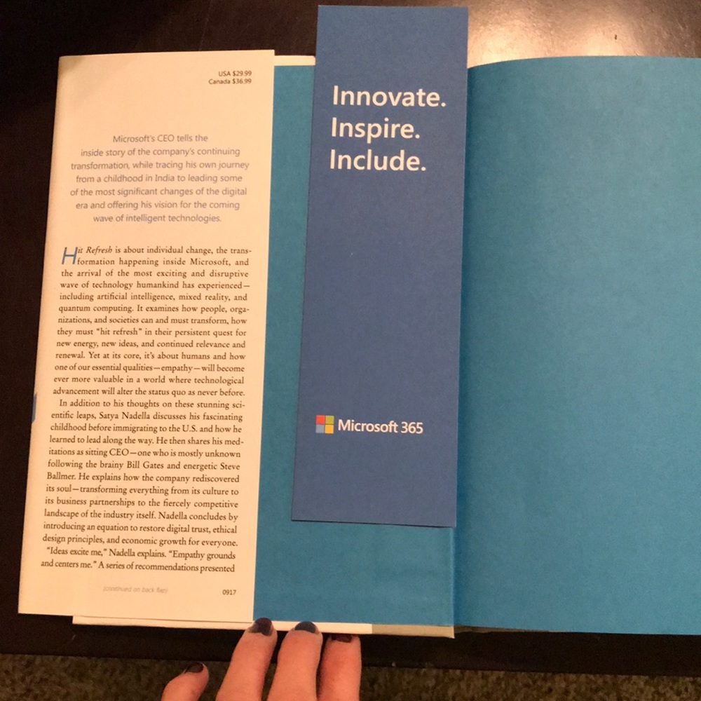 Book, “Hit Refresh” - Picture 2 of 4